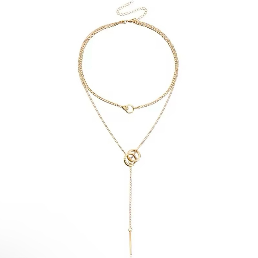 Vintage Layered Necklace Women's Bohemian Tassel Pendant Necklaces - Picture 5 of 6